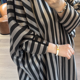 Çizgili abaya kap