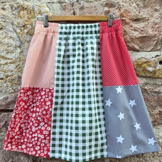 Köpüş ve Kuş Patchwork Etek