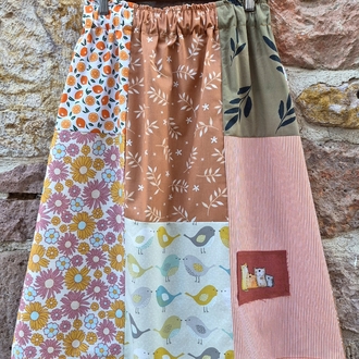 Dostluk Midi Patchwork Etek