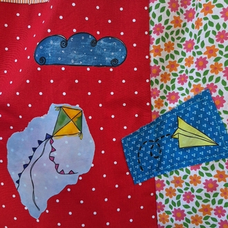 Çocukluk Uzun Patchwork Etek