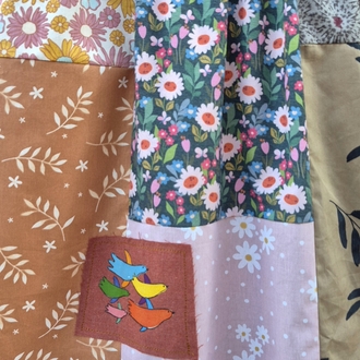 Dostluk Midi Patchwork Etek