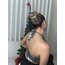 METALİK KALP DETAYLI CROP