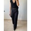 Siyah Palazzo Pantolon Oversize Orjinal Kesim