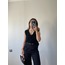 Siyah Palazzo Pantolon Oversize Orjinal Kesim