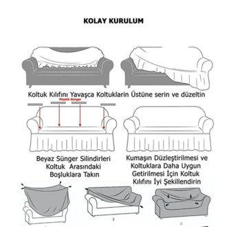 BÜRÜMCÜK 3LÜ KOLTUK ÖRTÜSÜ (ETEKSİZ)