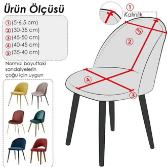 6 Adet Dokuma jakar kumaş Oval sandalye kılıfı. (Ağaç kabuğu desen)