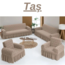 JAKARLI LÜX 3+3+1+1 KOLTUK ÖRTÜSÜ TAKIMI (OSMANLI DESEN)