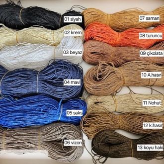 Kağıt İplik 450-500 gr. (TEK RENK)