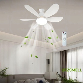 Fan LED 62W Kumandalı Işıklı Vantilatör DİREKT TAVANA MONTAJ