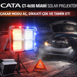 Solar Miami Led Portatif 200w Prejektör