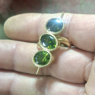 Olive Tri Ring
