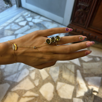Olive Tri Ring