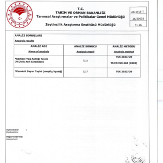 2025-2026 SEZONU UMAİ NATUREL SIZMA ZEYTİNYAĞI 5 Lt