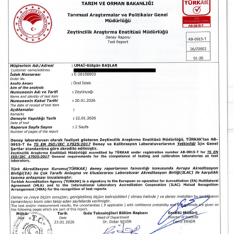 2025-2026 SEZONU UMAİ NATUREL SIZMA ZEYTİNYAĞI 750 ml