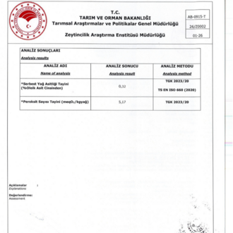 2025-2026 SEZONU UMAİ NATUREL SIZMA ZEYTİNYAĞI 2 LT