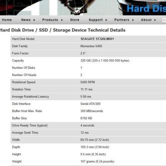 Seagate 320GB 2.5” SATA Laptop Hard Disk (Sağlık 100 - Sorunsuz)