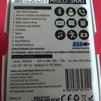 AERON Eski Nesil Akıllı Saat (Açıklamayı okuyunuz, Kordonsuz, Arama ve ses kayıt özelliği )
