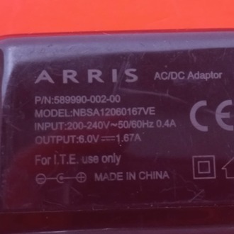 ARRIS 6 Volt 1.67A DC Adaptör (Kaliteli ,Standart uçlu , İkinci El)