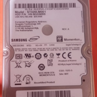 Seagate 320GB 2.5” SATA Laptop Hard Disk (Sağlık 100 - Sorunsuz)