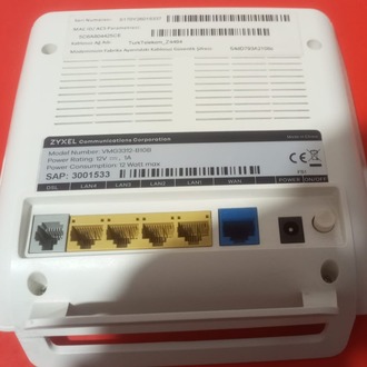 ZYXEL 300 Mbps VDSL Modem (Sorunsuz ,Kurulum Kılavuzlu ,Başarılı ürün , İkinci El)