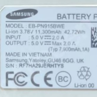 SAMSUNG Powerbank Şarj cihazı ( Tek sefer dolum yapar , Kablosuyla, İkinci el)