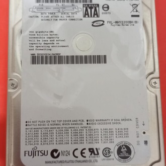 FUJITSU 200 GB 2.5” SATA Laptop Hard Disk (Sağlık 100 , Sorunsuz)