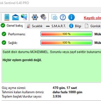 Seagate 320GB 2.5” SATA Laptop Hard Disk (Sağlık 100 - Sorunsuz)