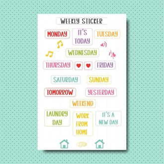 Weekl Mood Sticker