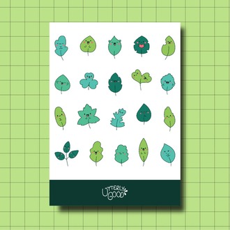 Emoji Yaprak Sticker