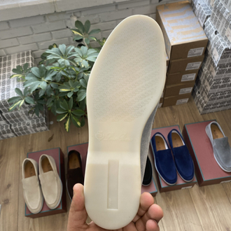 Gri Süet Erkek Loafer – %100 Dana Derisi Yazlık Günlük Ayakkabı