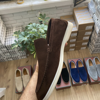 Kahverengi Süet Erkek Loafer | %100 Hakiki Dana Derisi Günlük Premium