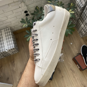 Golden Goose Style Beyaz Deri Sneaker | İthal Erkek Spor Ayakkabı