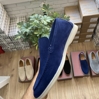 Lacivert Süet Erkek Loafer | %100 Hakiki Dana Derisi Premium Günlük 