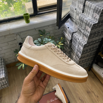 Bej Süet Erkek Sneaker | Günlük Premium Spor Ayakkabı