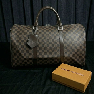 LOUIS VOUITTON KAHVERENGİ DAMALI VALİZ