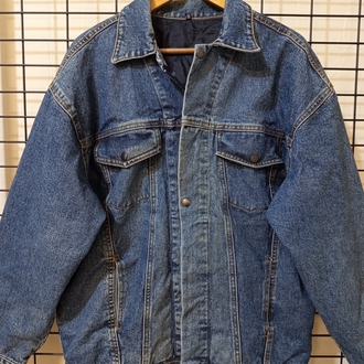 VİNTAGE TARZ BOMBER DENİM JACKET 