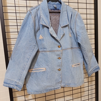 VİNTAGE OVERSİZE KALIP DENİM JACKET