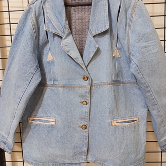 VİNTAGE OVERSİZE KALIP DENİM JACKET