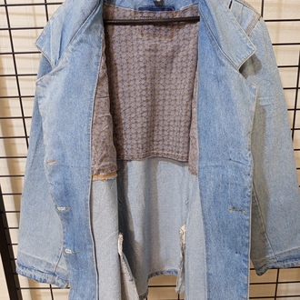 VİNTAGE OVERSİZE KALIP DENİM JACKET