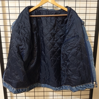 VİNTAGE TARZ BOMBER DENİM JACKET 