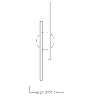 VonaLight 2'li Lineer Led Aplik 