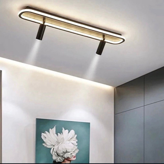 ELİPS PLAFONYER AVİZE 16x60 cm 2 SPOTLU