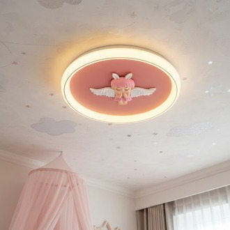 VONA_3Işık LED Kız Çocuk Odası Pembe Plafonyer Çap.50cm 
