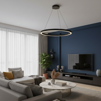 Led Sarkıt Avize Tekli Çember