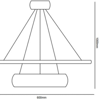 Led Sarkıt Avize Çember+ Davul VonaLight 