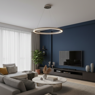 Led Sarkıt Avize Tekli Çember