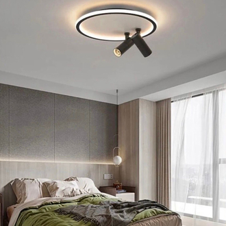 2 SPOTLU PLAFONYER AVİZE 60 cm