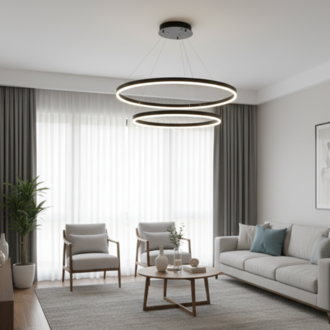 Led Sarkıt Avize 2'li Slim Çember