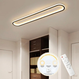 ELİPS PLAFONYER LED AVİZE 16x60 cm