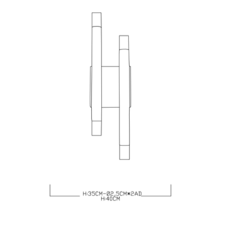 VonaLight Lineer Akrilik Led Aplik